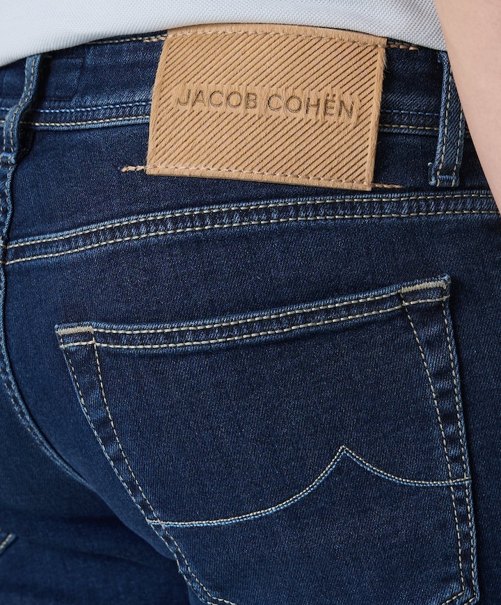 Nick Super Slim 5 pkt heren jeans blauw