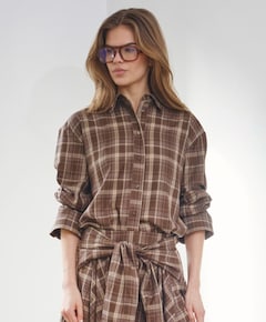 Dames blouse bruin