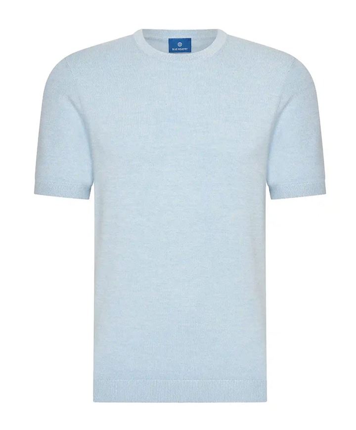 Heren T-shirt blauw