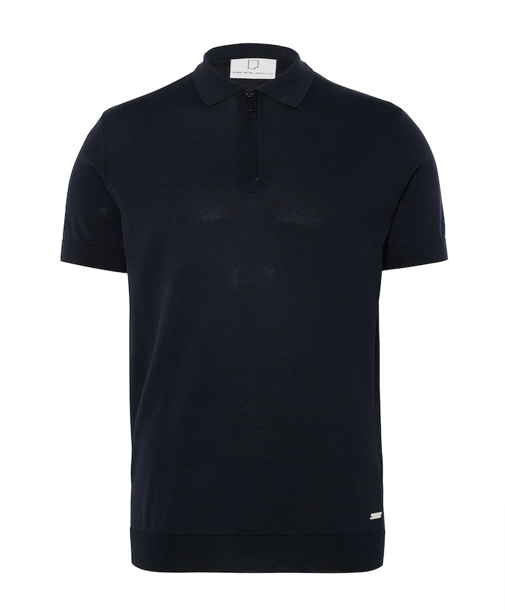 Heren polo blauw