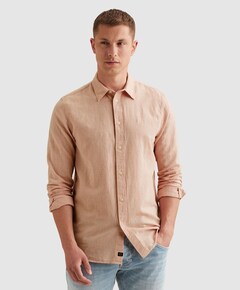 Heren overhemd lange mouw roze