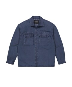 Heren overshirt blauw