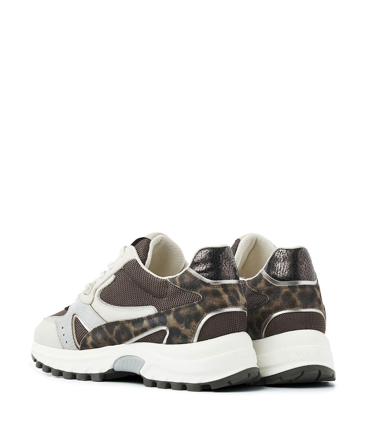 Danae Vicky dames sneakers bruin