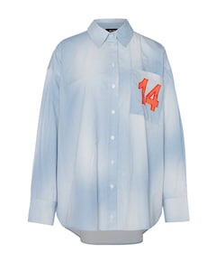 Dames blouse blauw