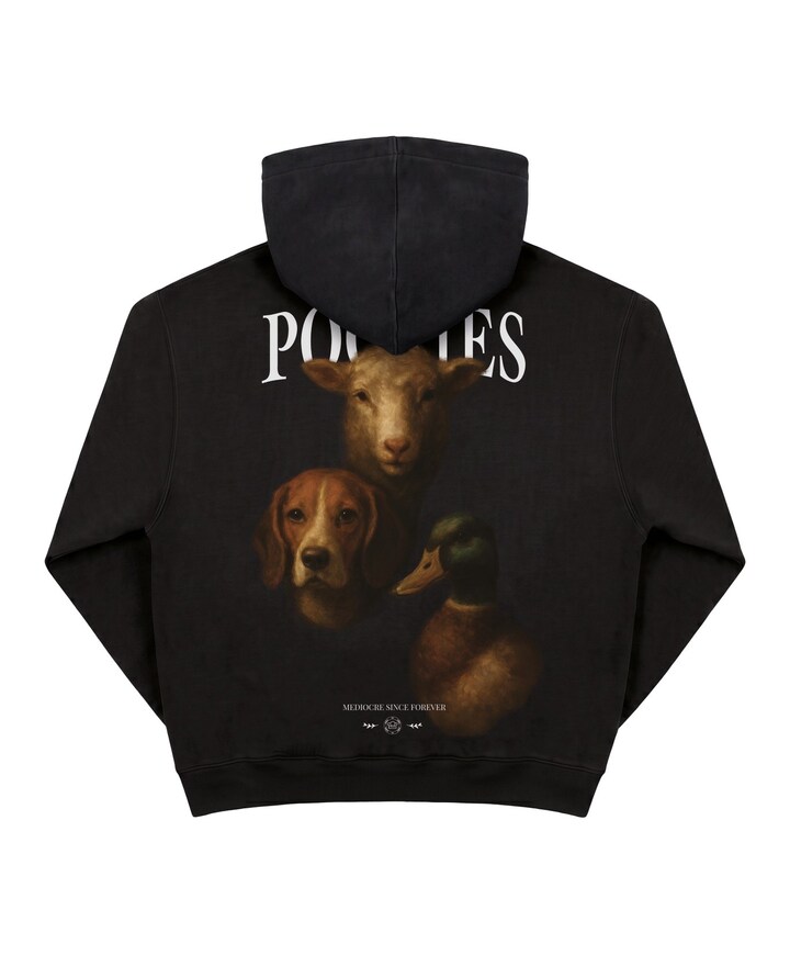 Heren hoodie zwart