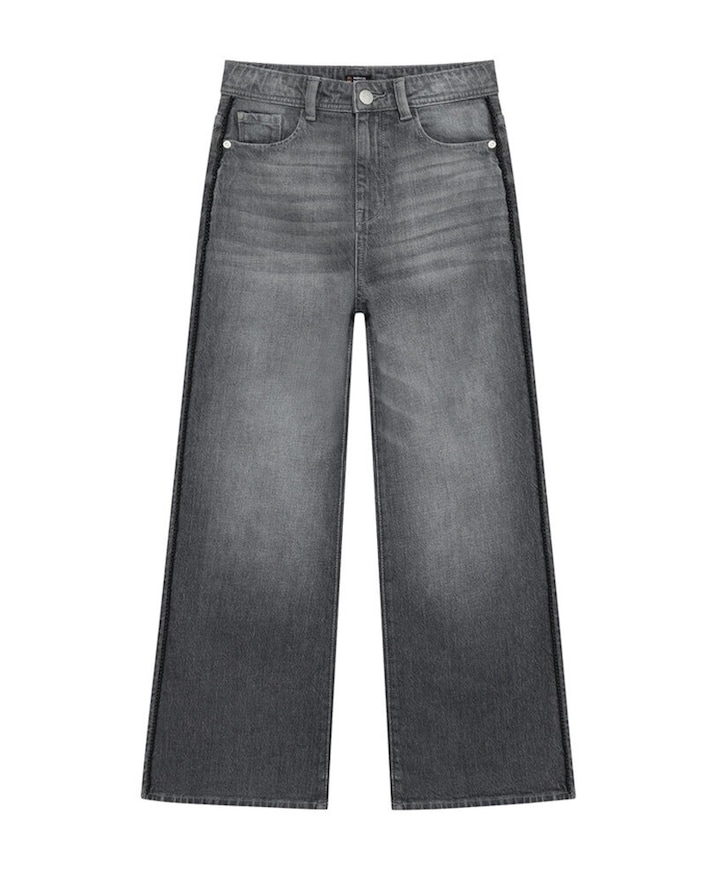 Extra Wide Fit Grey meisjes jeans grijs