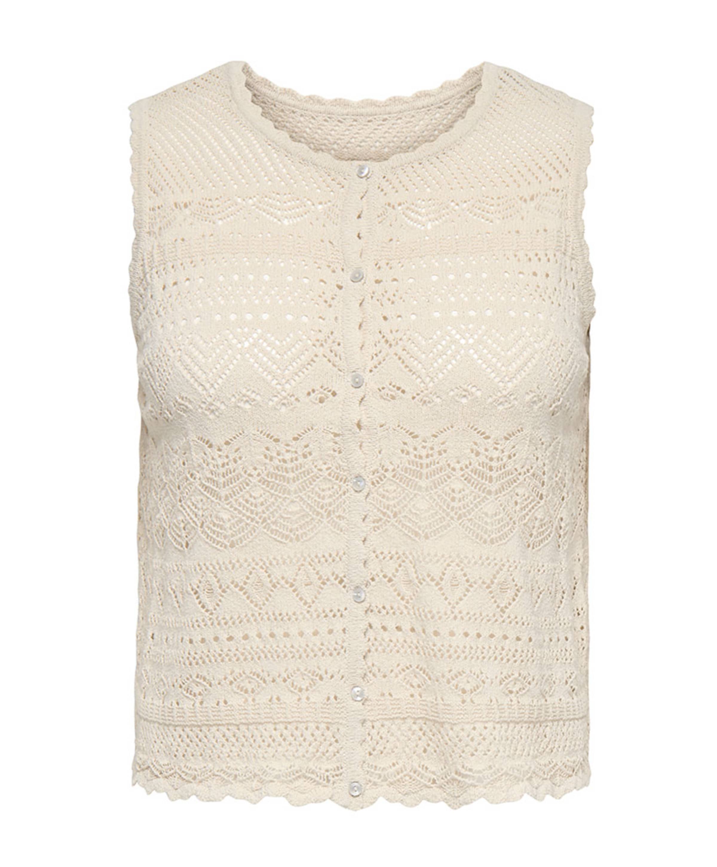 Dames top ecru
