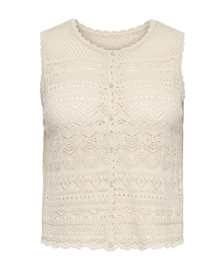 Dames top ecru
