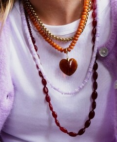 Dames ketting bordeaux