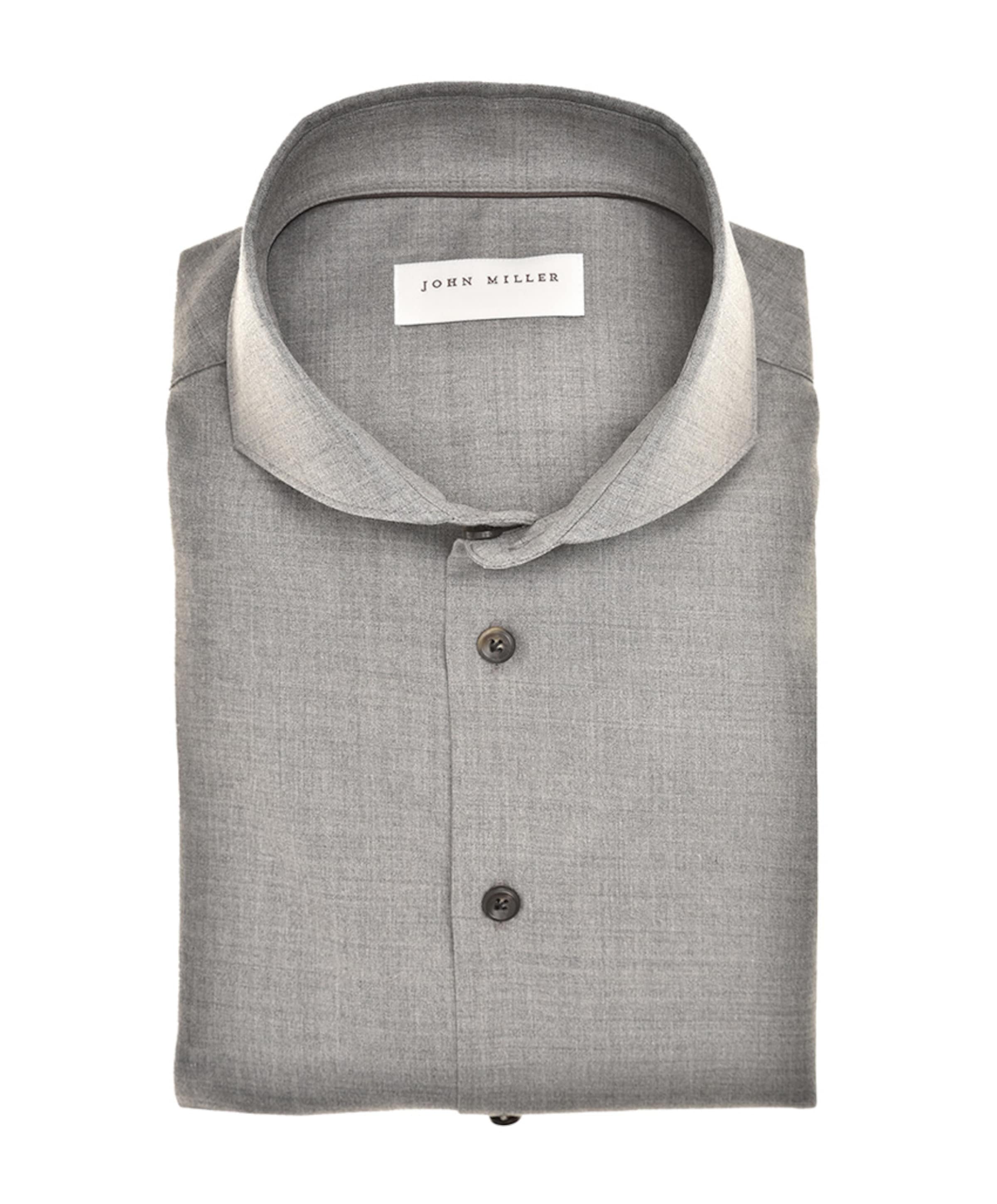 Overhemd lange mouw grijs