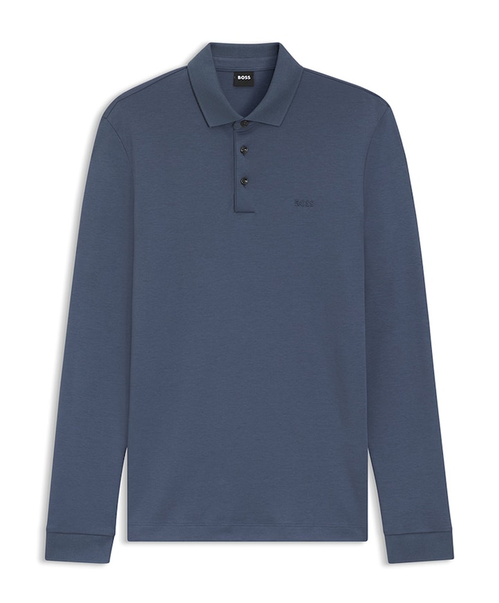 Heren polo blauw
