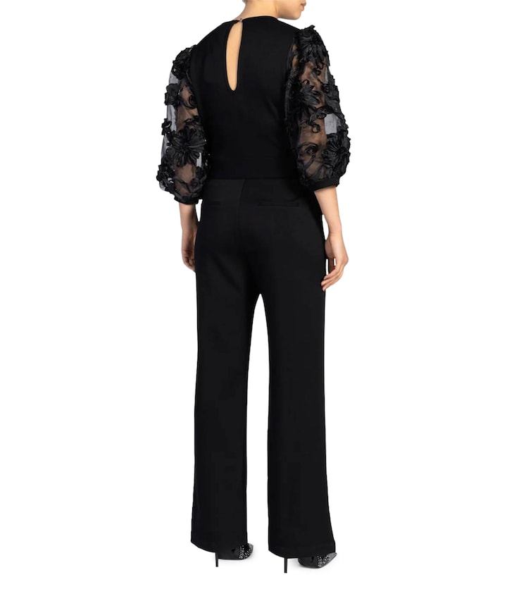 LIZETH VIS 436 dames jumpsuit zwart