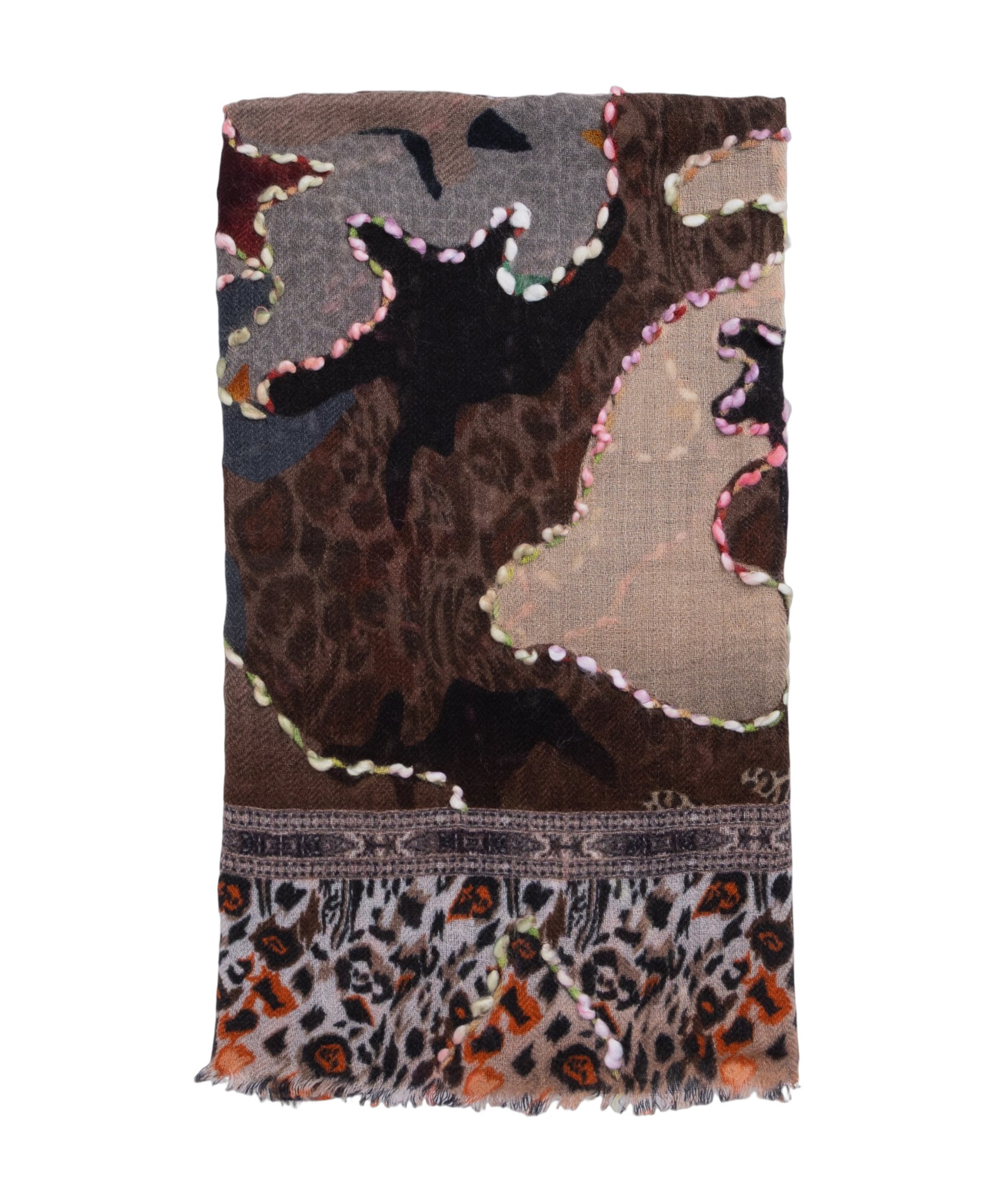 Dames sjaal multicolor