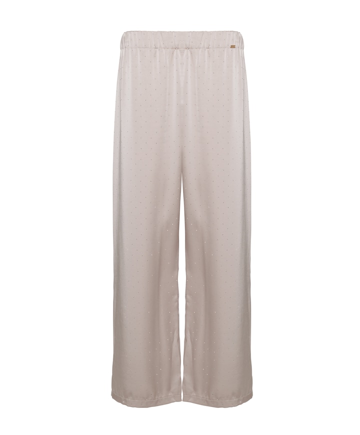 Dames pyjamabroek beige