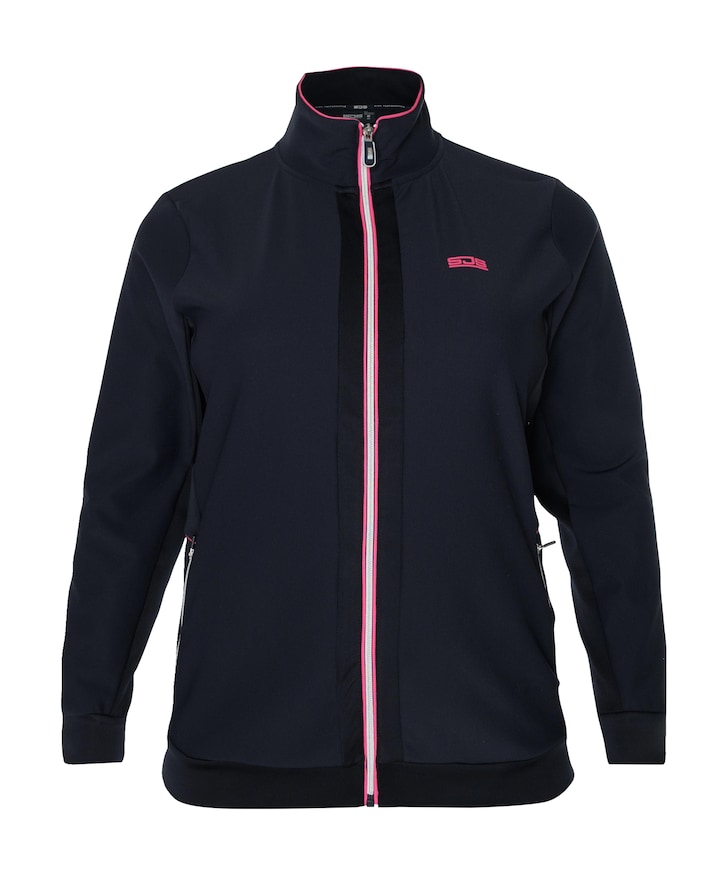 Dames plussize vest blauw