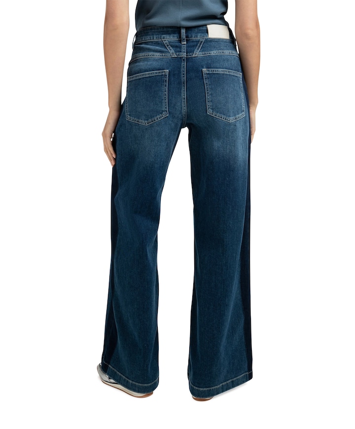 Hw wide w. tape - L32 broek blauw