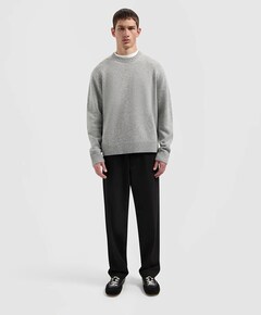 OLAF Regular Twill Pleated Chino's heren broek zwart