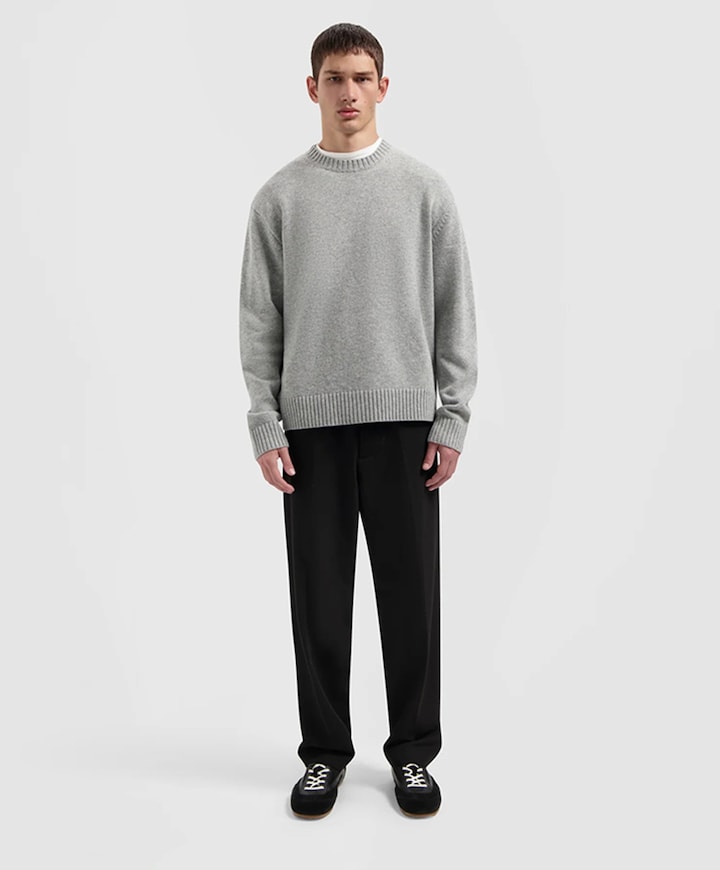 OLAF Regular Twill Pleated Chino's heren broek zwart