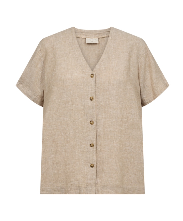 Dames blouse beige
