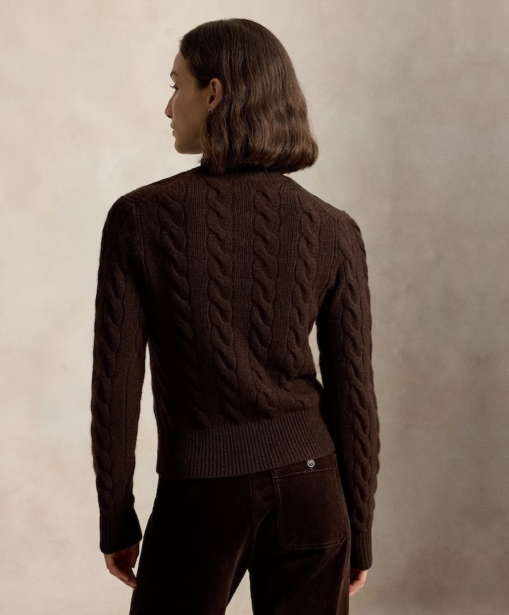 Dames vest bruin