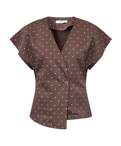 Dames gilet bruin