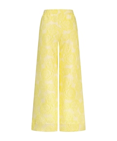 Alba jacquard broek geel