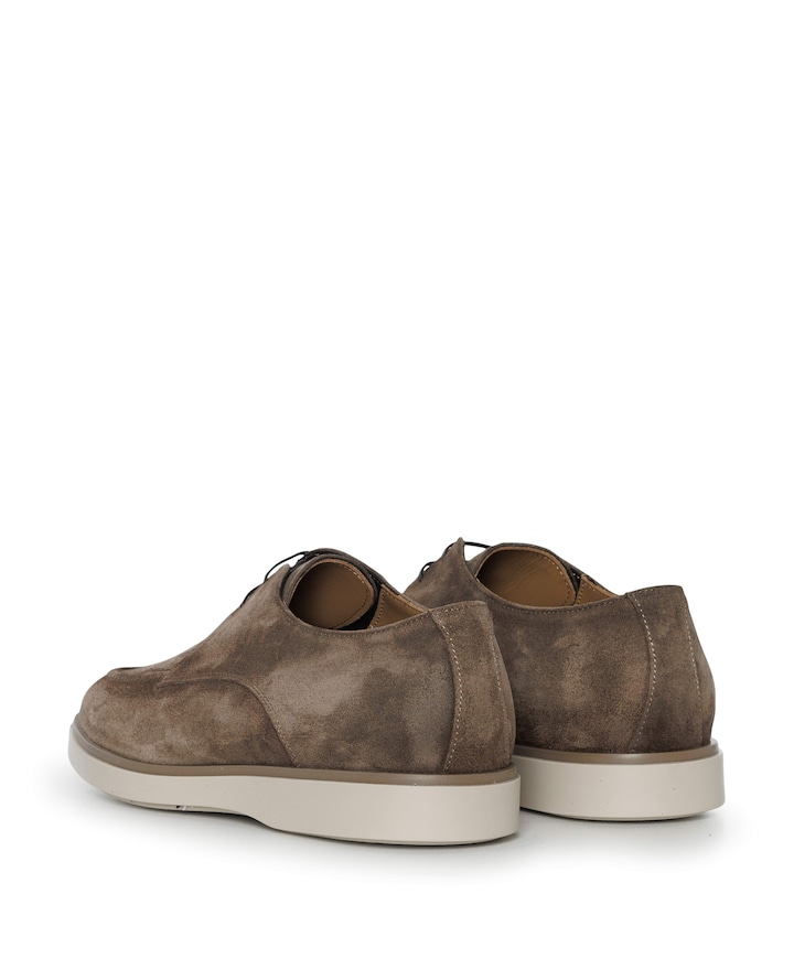 heren veterschoenen beige