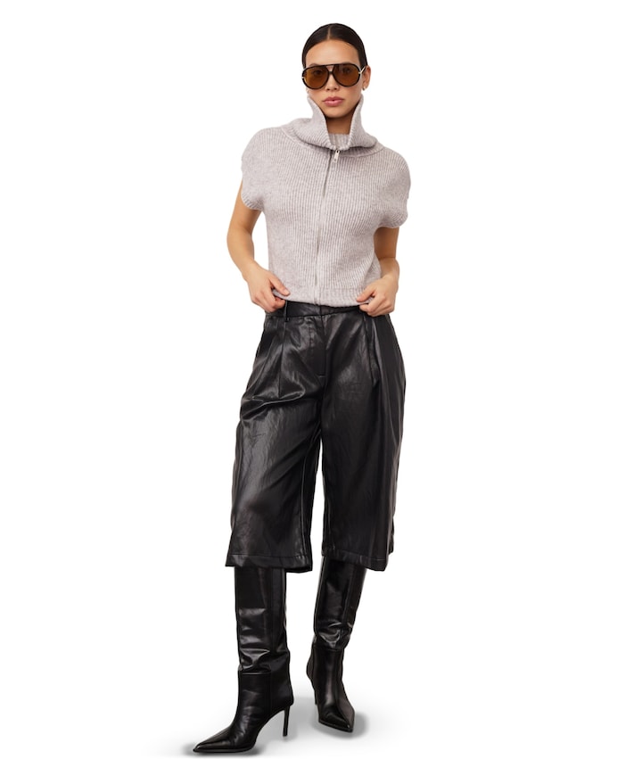 GittCC Pleat dames bermuda zwart