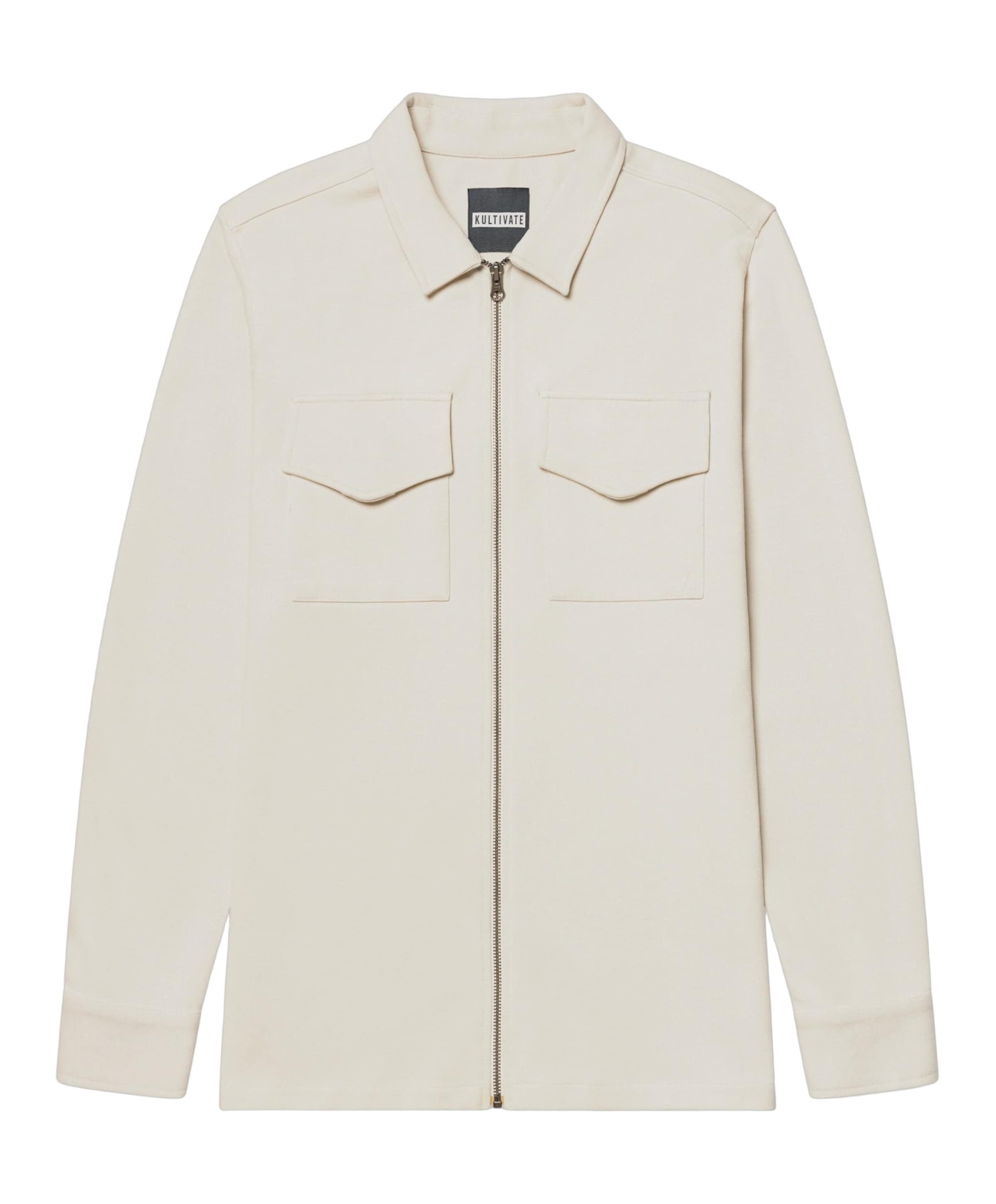 Heren overshirt beige