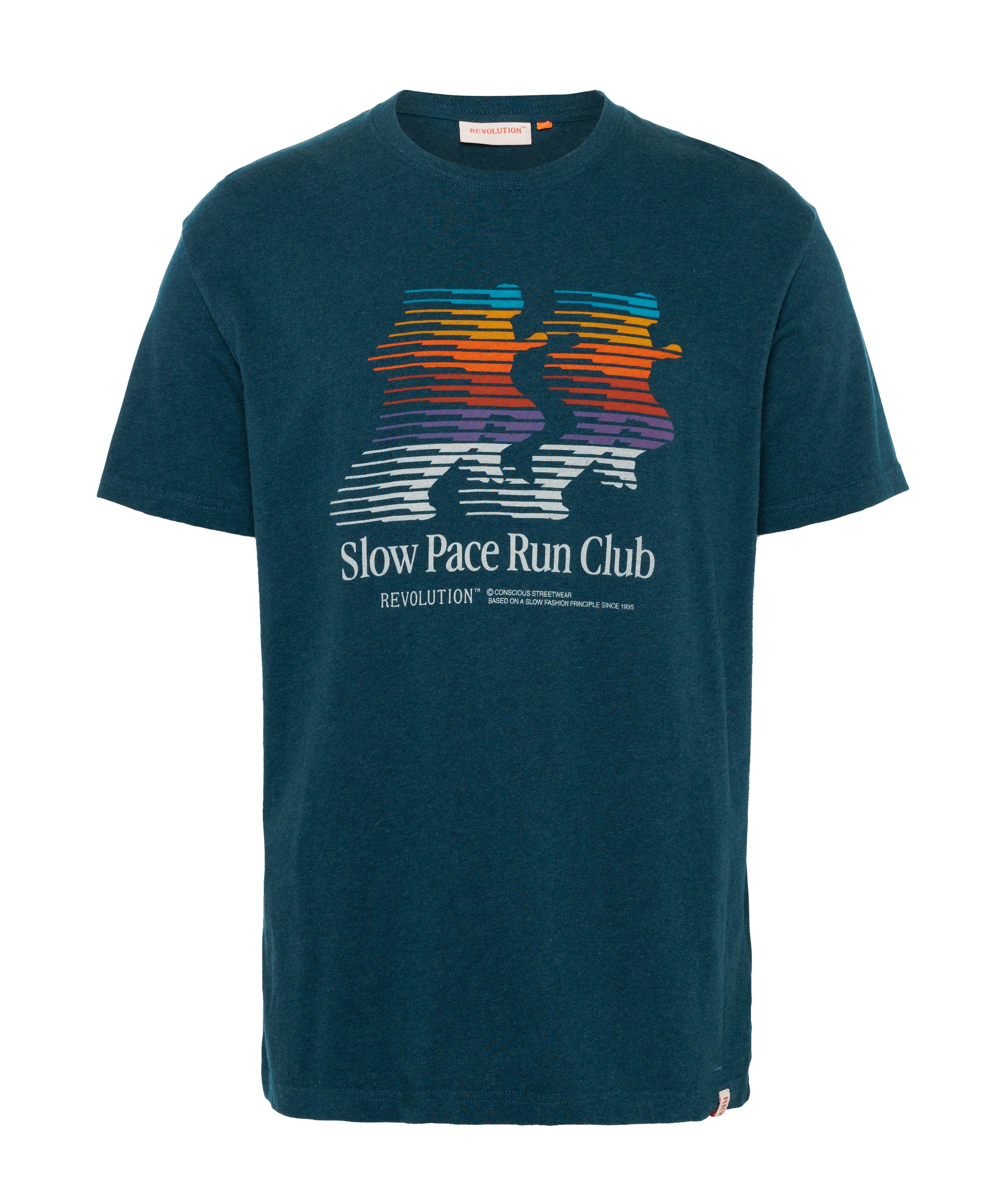 Heren T-shirt blauw