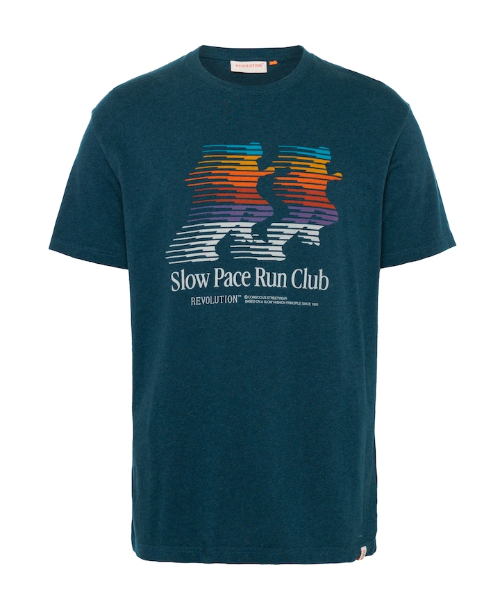 Heren T-shirt blauw