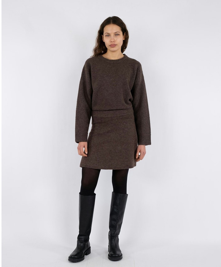 Dames rok bruin