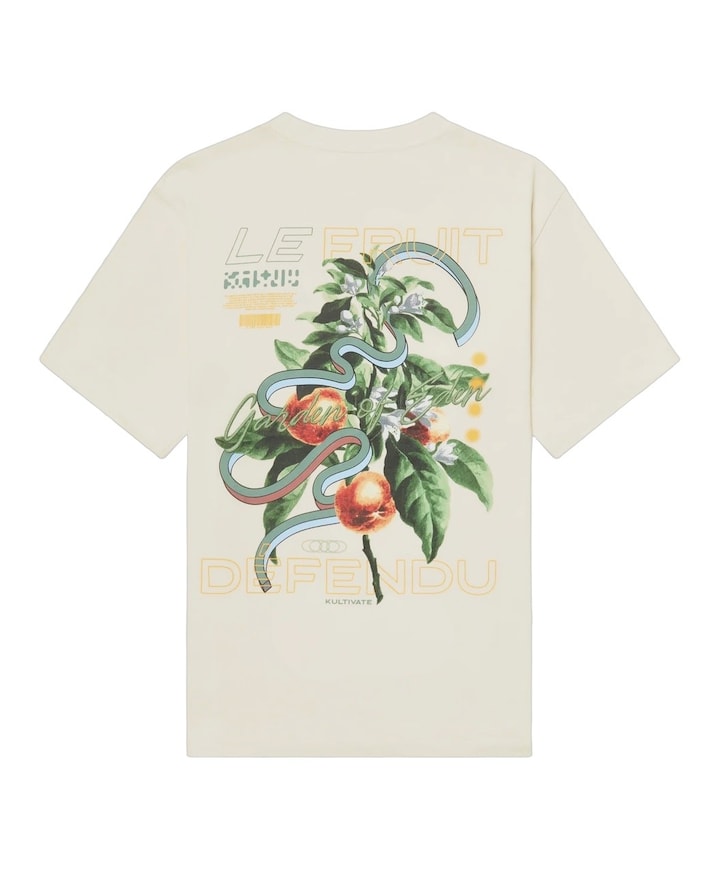 Heren T-shirt ecru