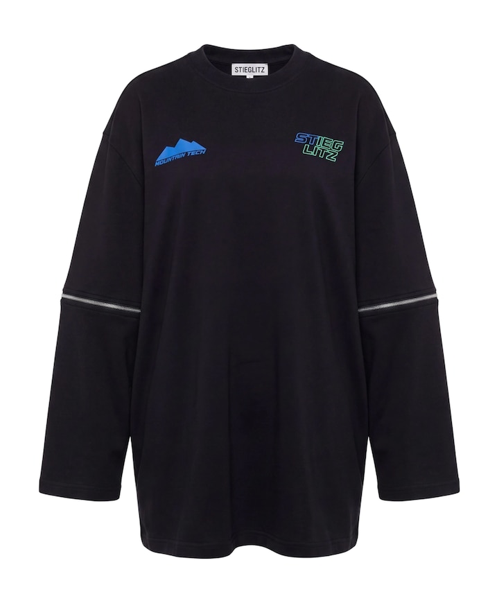 Dames longsleeve zwart