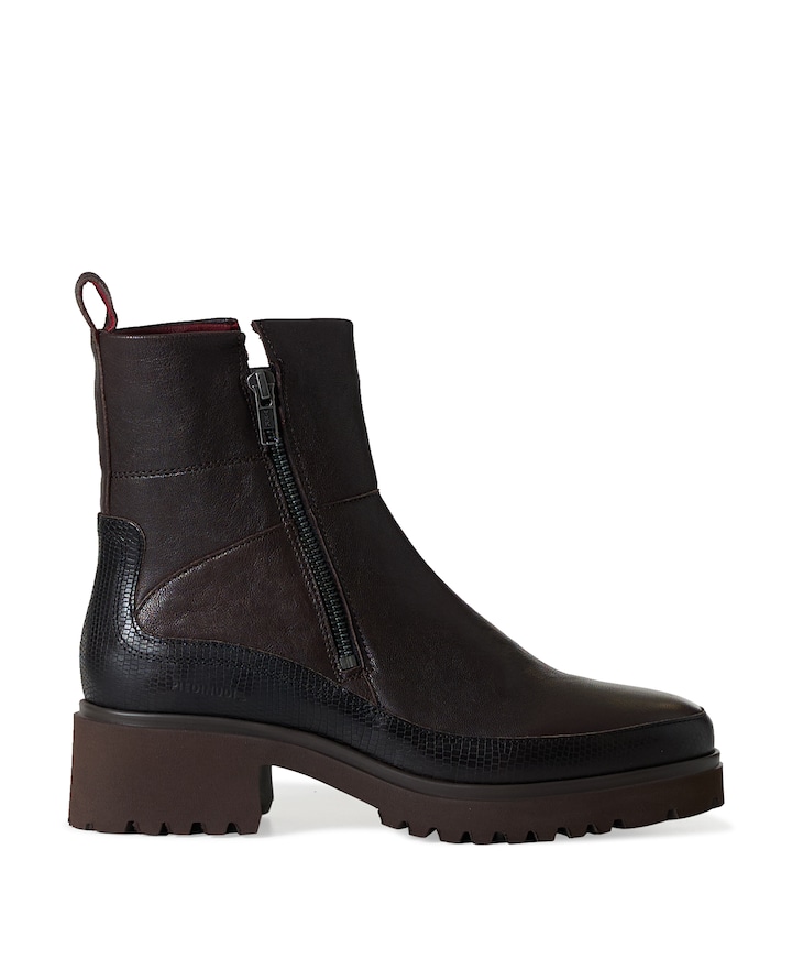 Coco dames enkellaarzen bruin