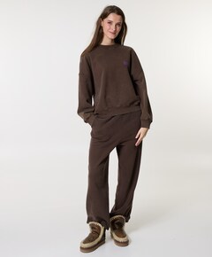 Plizzy dames broek bruin