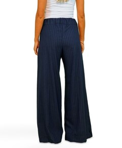 Super Woody Pin Striped dames broek blauw