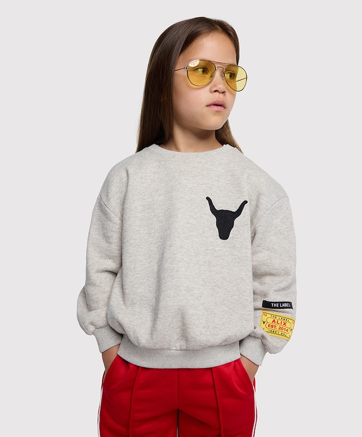 Uniseks sweater  grijs