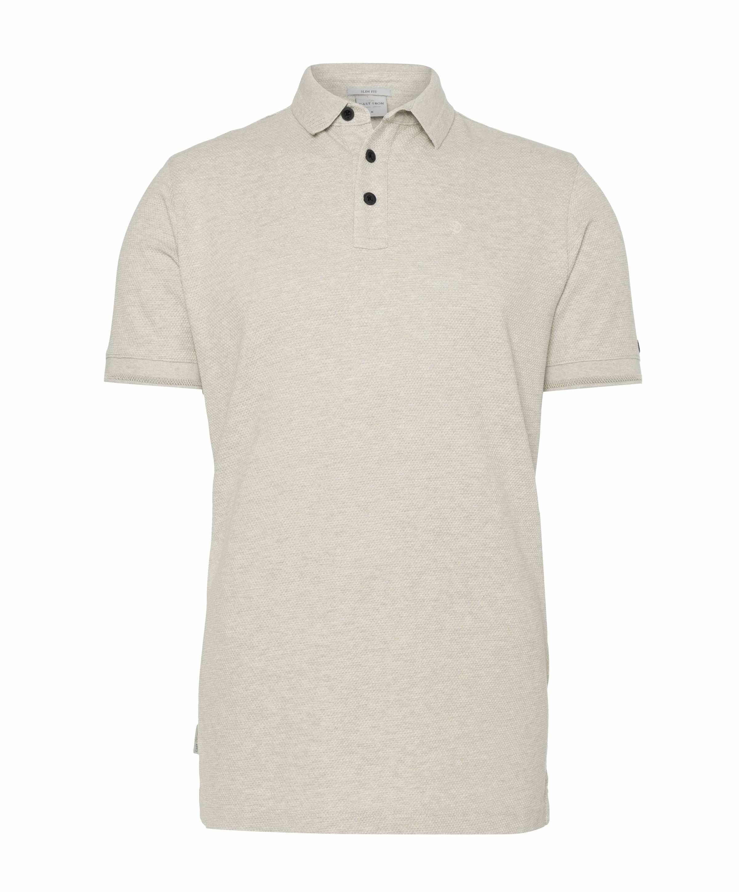 Heren polo grijs