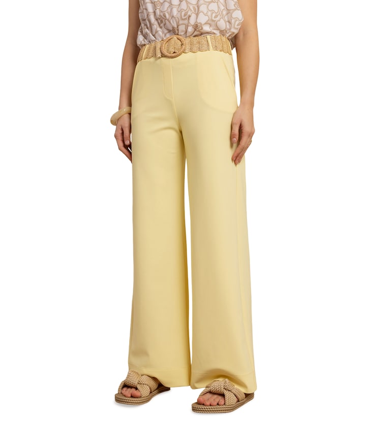 Lexie bonded dames broek geel