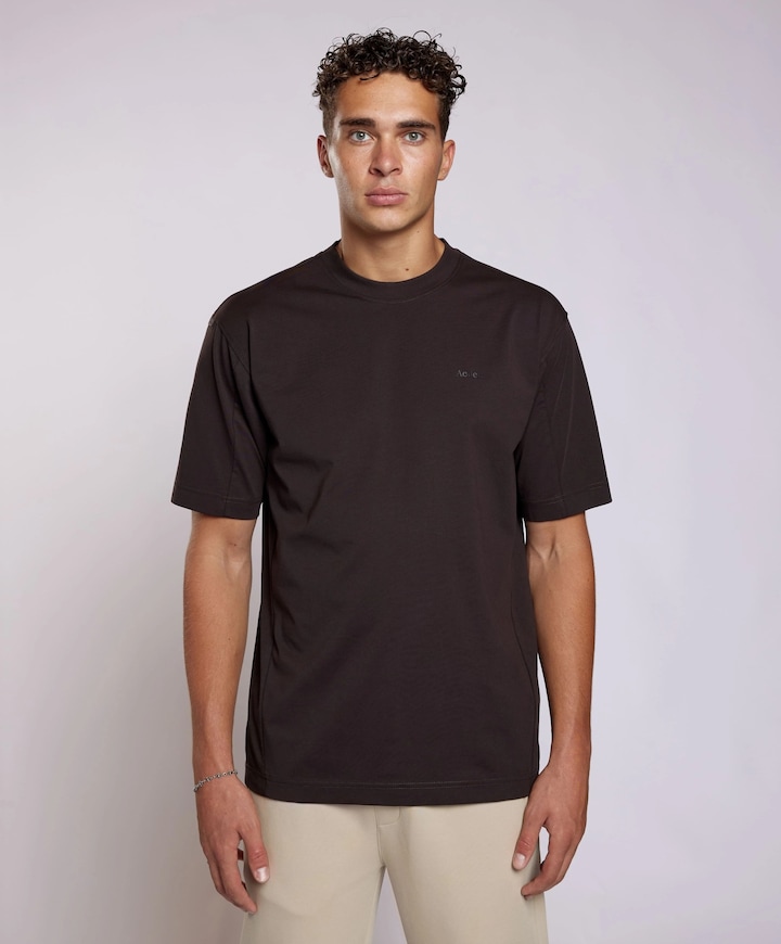 Heren T-shirt bruin