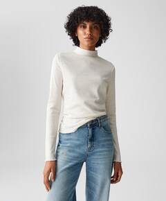 Dames longsleeve ecru