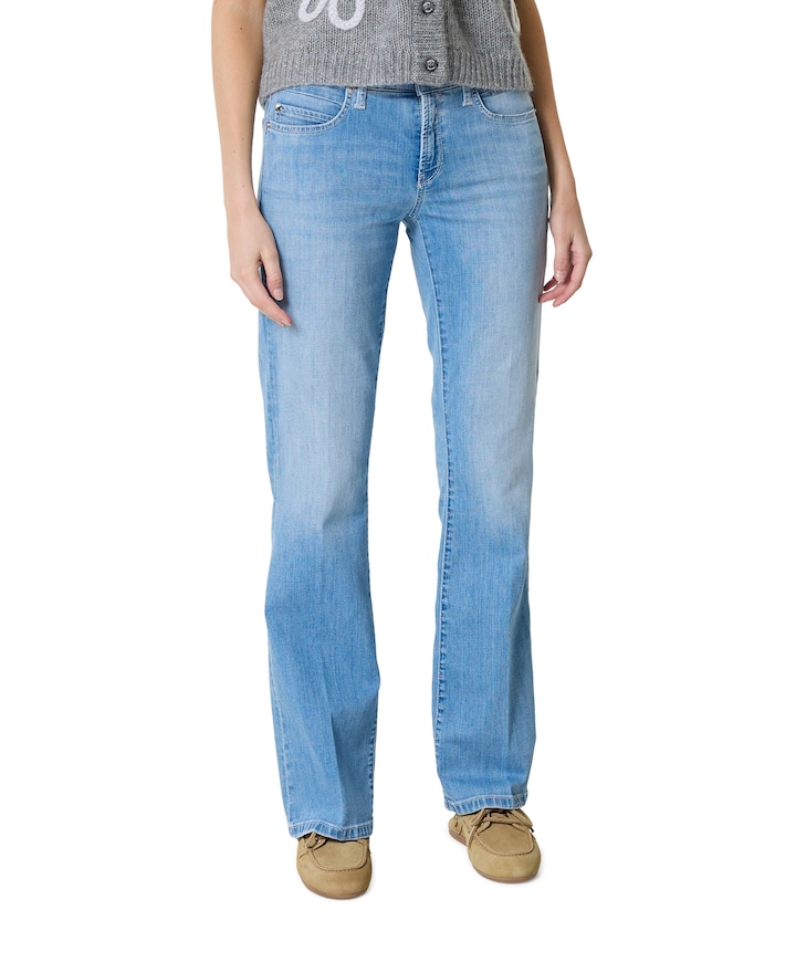 Paris flared  dames broek blauw