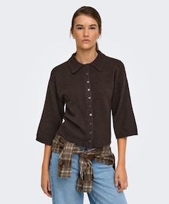 Dames vest bruin