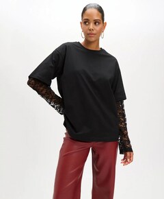 Dames longsleeve zwart
