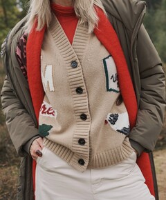 Dames vest beige