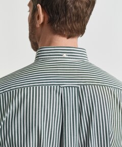 Heren overhemd lange mouw groen