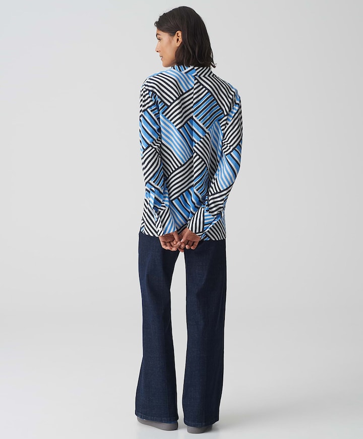 Blouse blauw