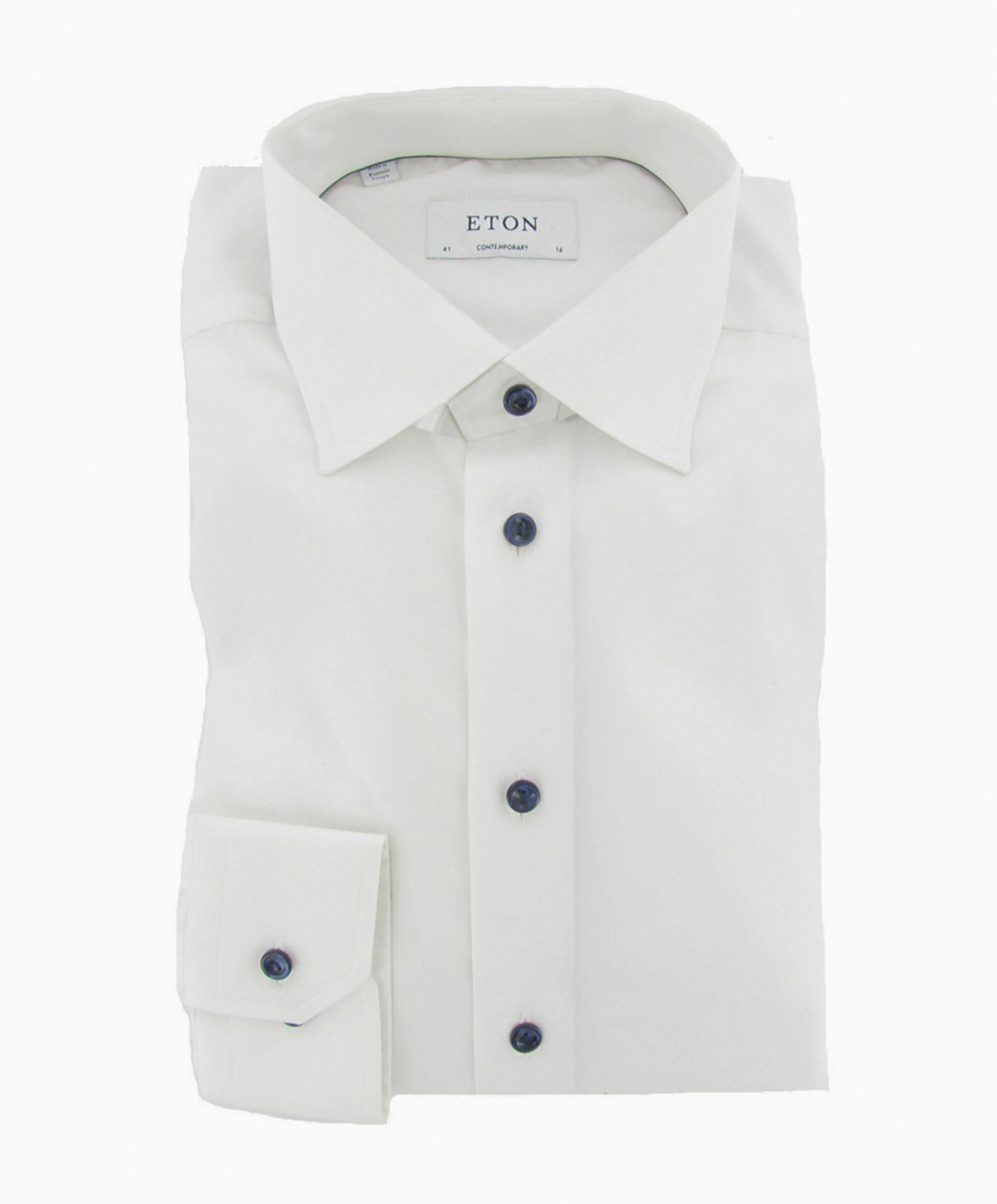 Heren overhemd lange mouw wit