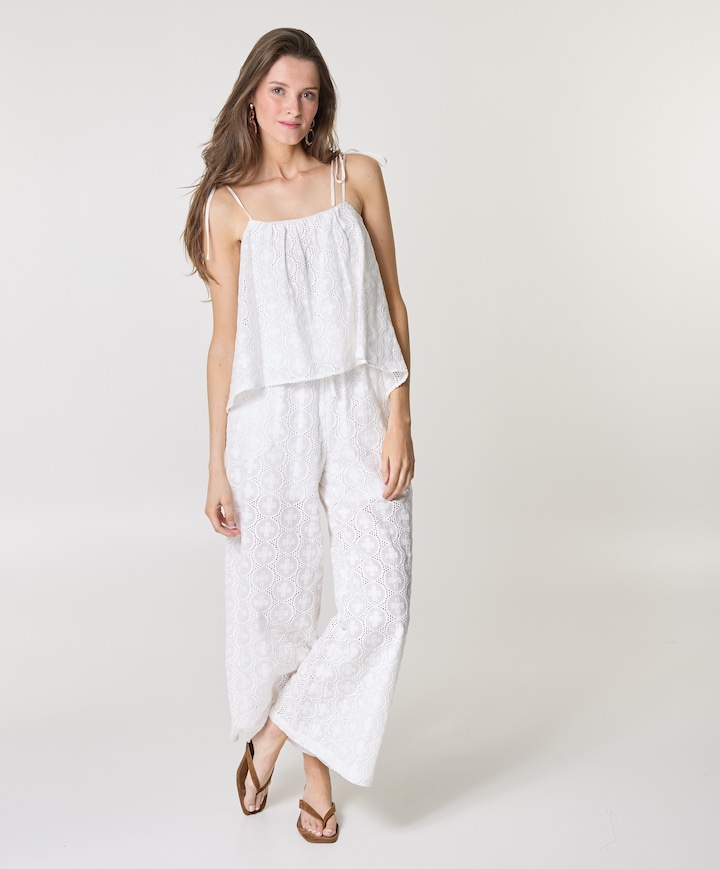 Francesco Pio dames pantalon wit